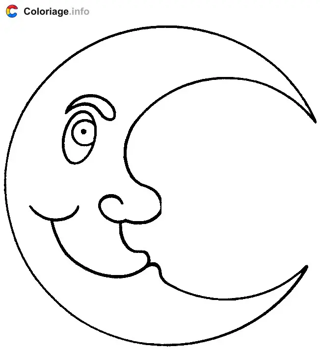 From the Moon coloring page to print