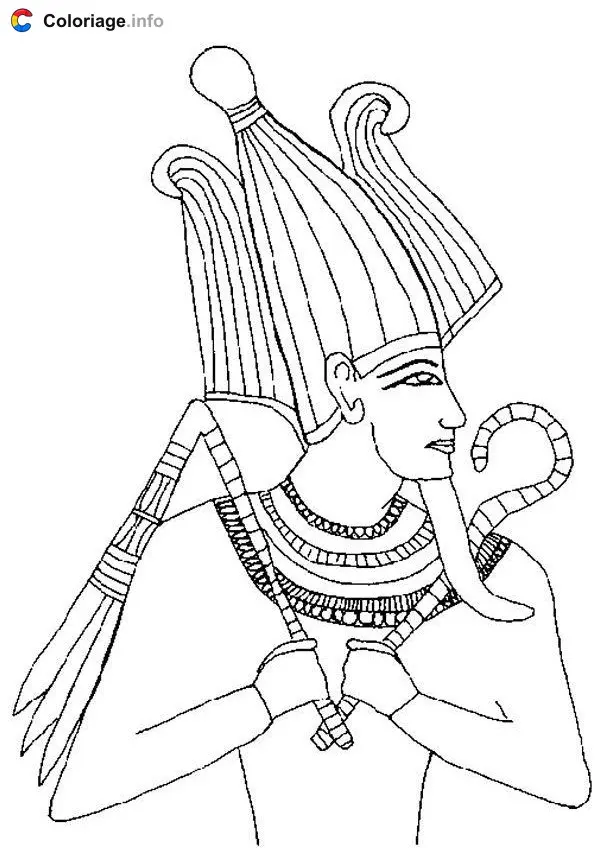 The Pharaoh coloring page to print