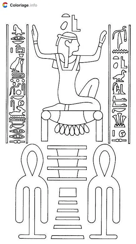Goddess Isis coloring page to print