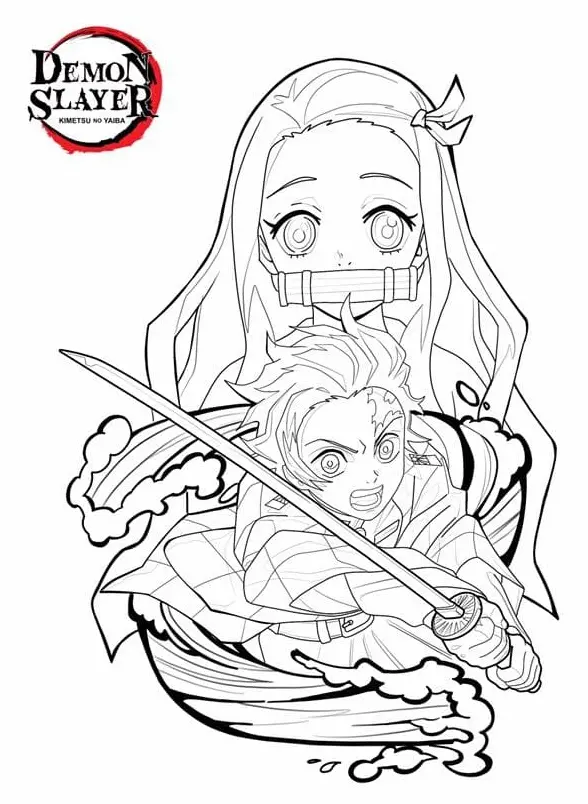 Disegno di Demon Slayer Kimetsu no Yaiba da stampare