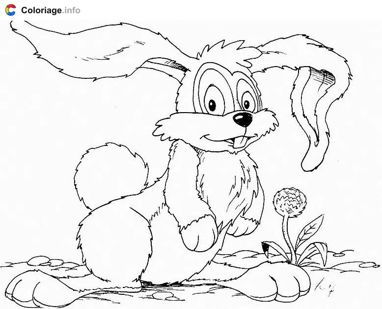 Rabbit Teeth coloring page to print