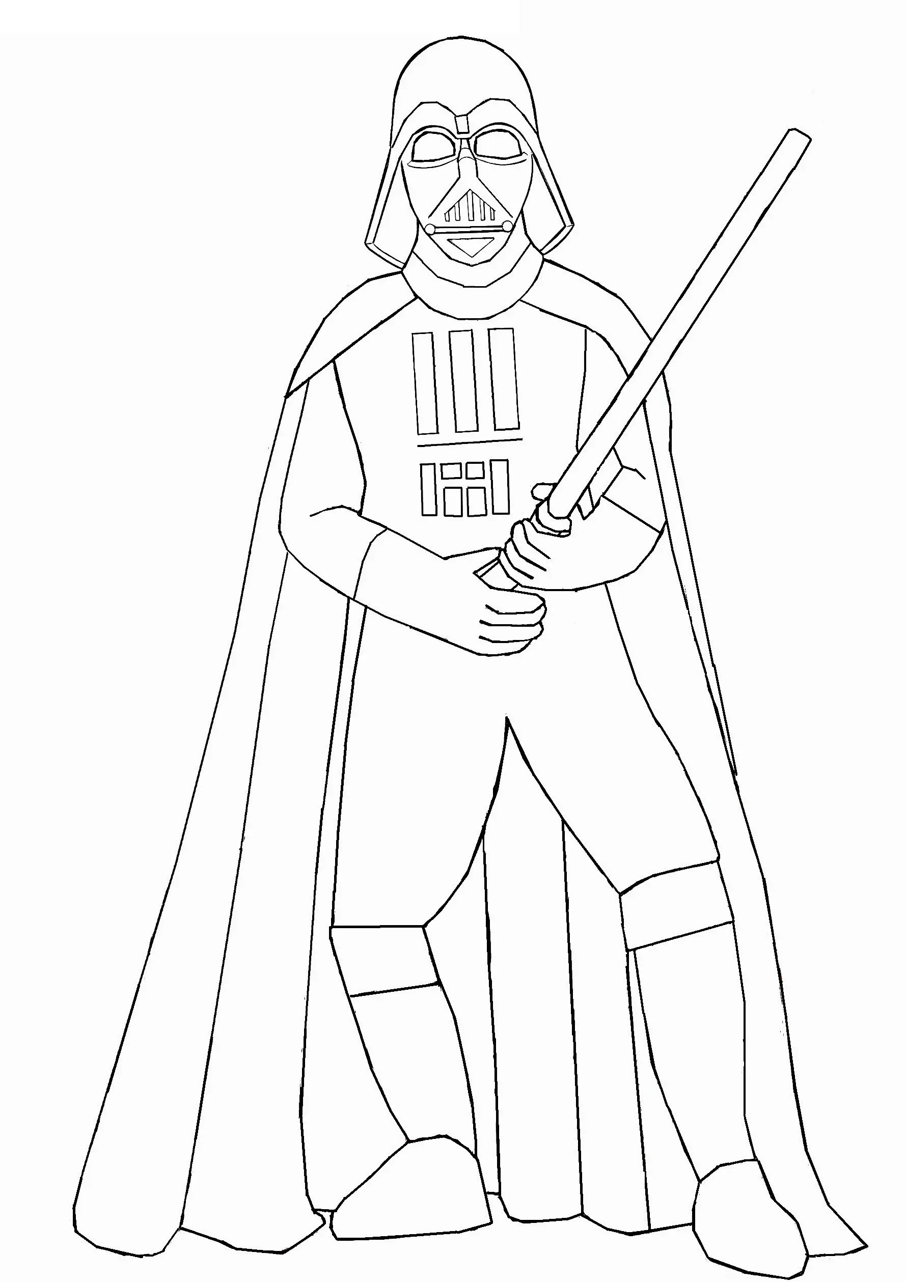 Coloriage Desin Dark Vador - Star wars à imprimer