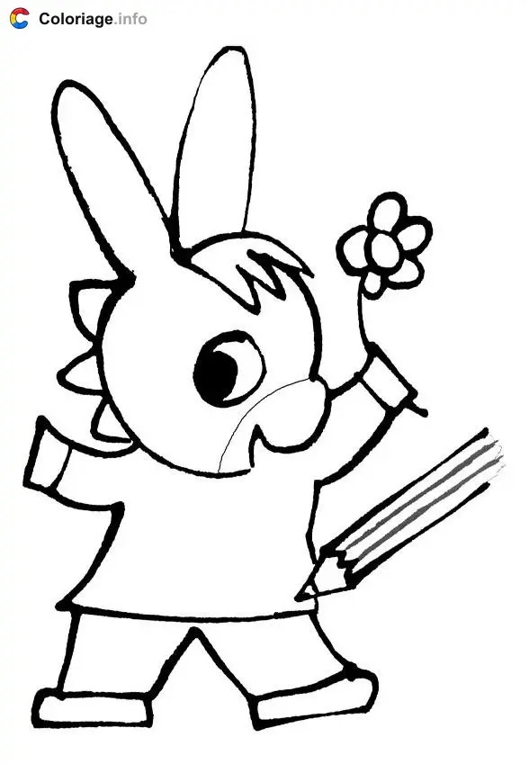 Trotro the Donkey coloring page to print