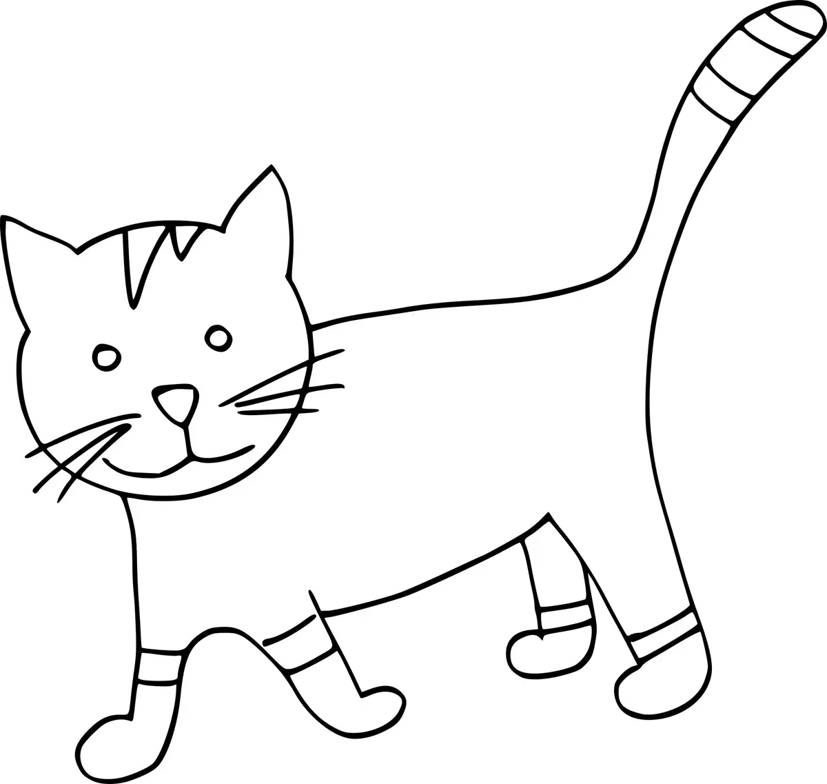 Coloriage Dessin Chat Maternelle - Dessin à imprimer