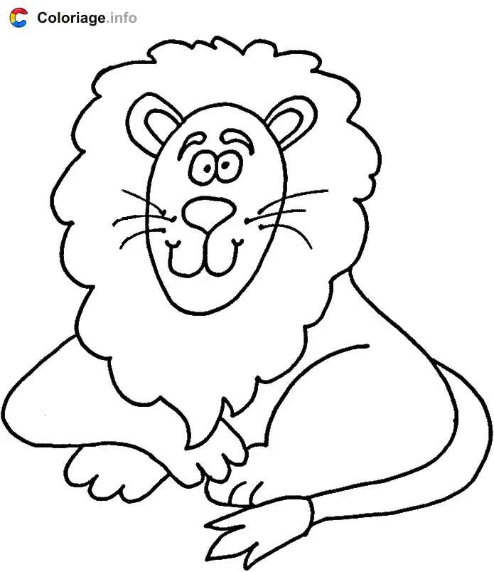 Majestic Lion coloring page to print