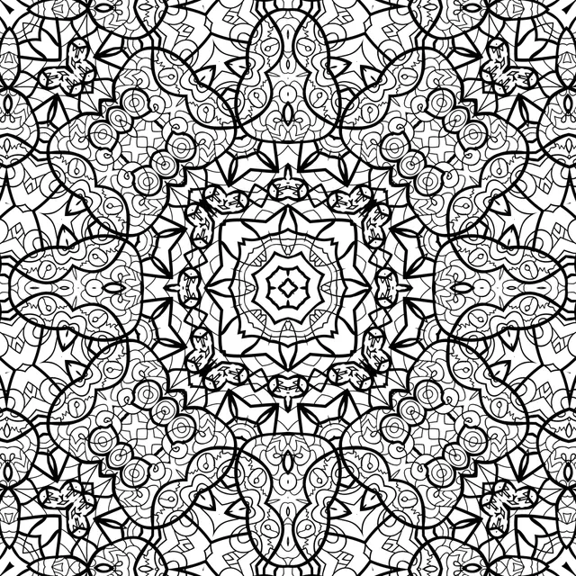 Coloriage Motifs floraux antistress pour adulte - Adulte à imprimer