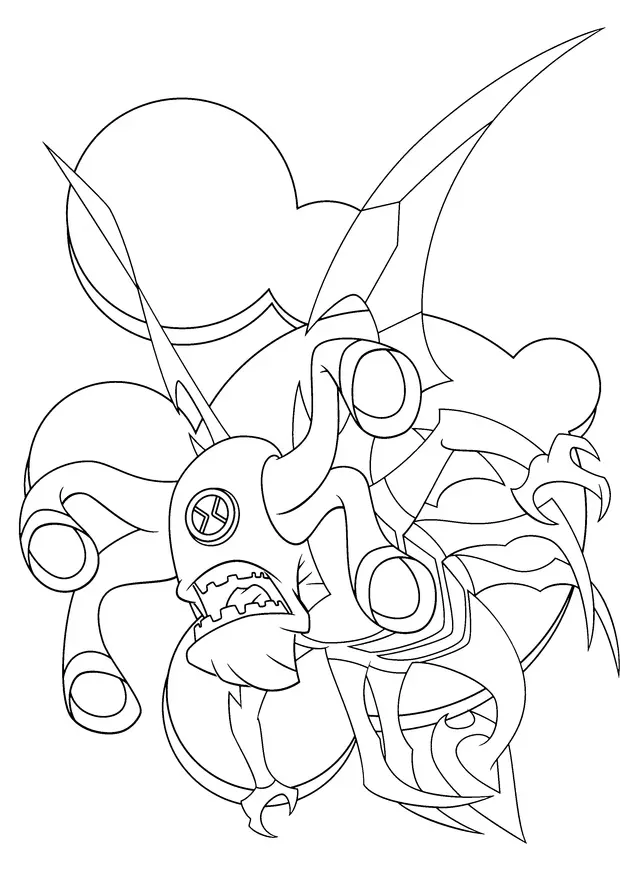 Ben 10 Heroic Transformation coloring page to print