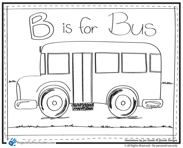 Coloriage Autobus urbain en circulation dans la ville - Enfants à imprimer