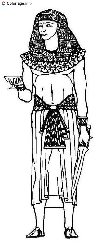 Ancient Egyptian Man coloring page to print