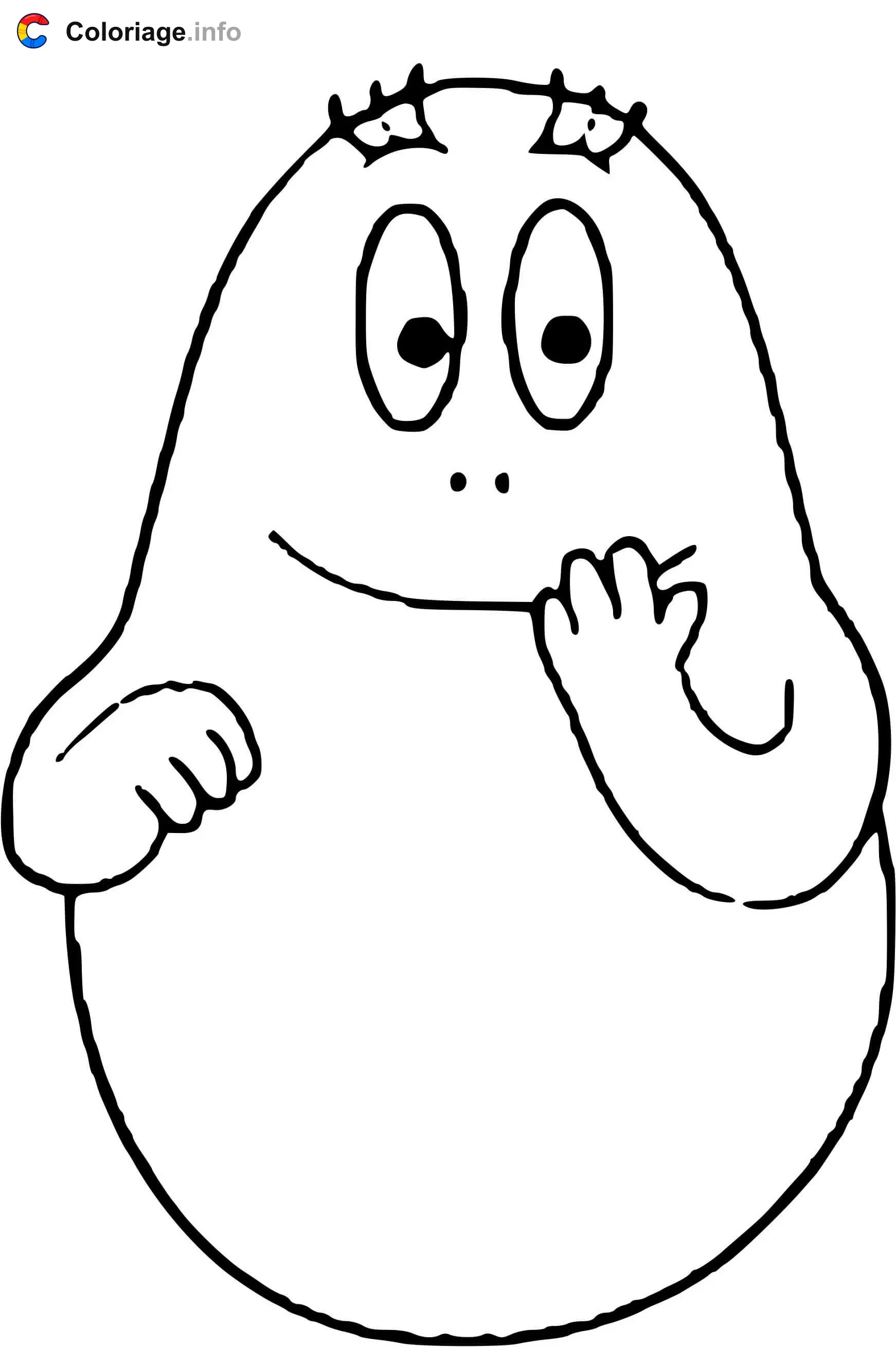 Barbapapa Family Fun coloring page to print