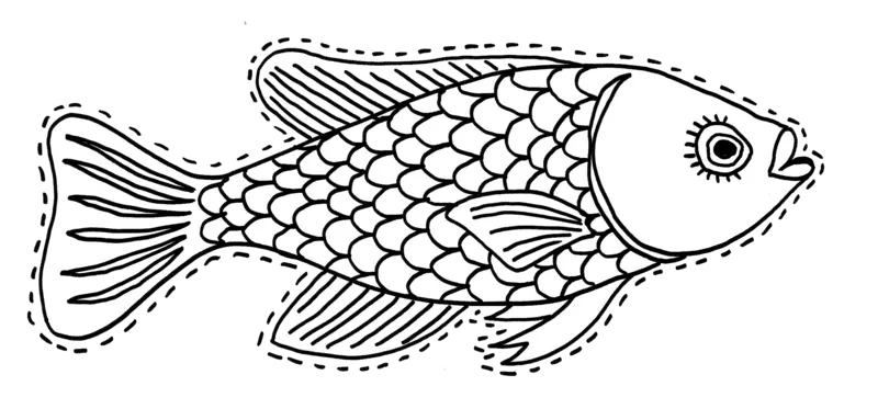 Coloriage Dessin De Poisson Avril En Ligne A Imprimer - Poisson à imprimer