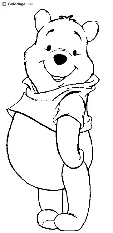 Winnie the Pooh Profile coloring page to print