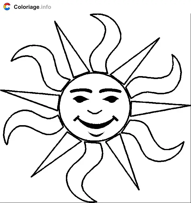 Sunny Day coloring page to print