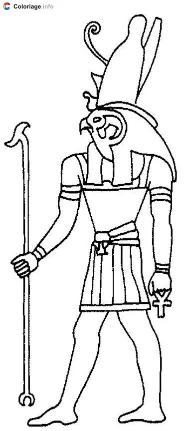 Egyptian Drawing coloring page to print