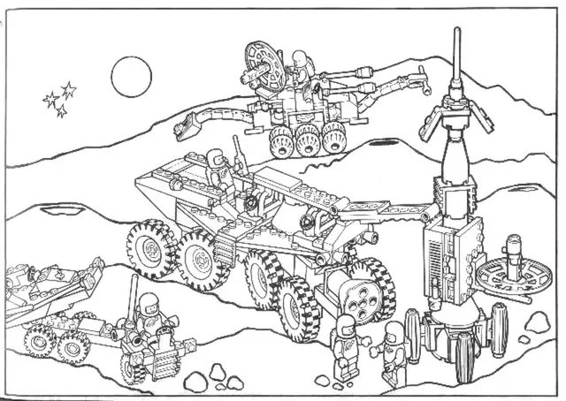 Coloriage Minifigurine Lego avec détails amusants - Lego à imprimer