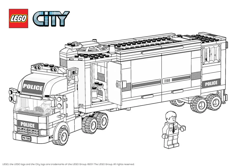 Coloriage Personnage Lego en tenue de super-héros - Lego à imprimer
