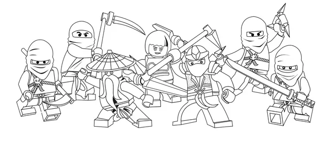Coloriage Figurine Lego aux yeux expressifs - Lego à imprimer