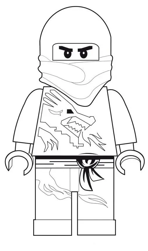 Coloriage Minifigurine Lego avec casque et outils - Lego à imprimer