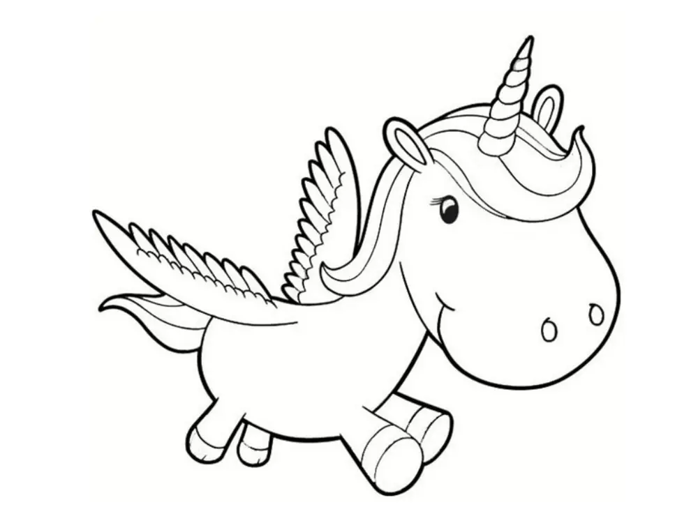 Coloriage Dessin Licorne Minon - Dessin à imprimer