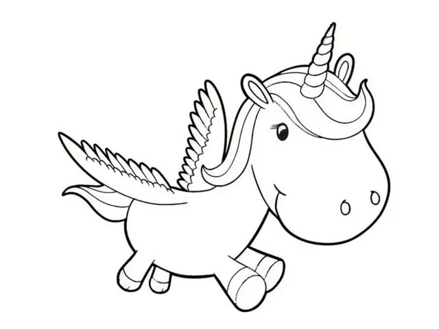 Coloriage Dessin Licorne Minon - Dessin à imprimer