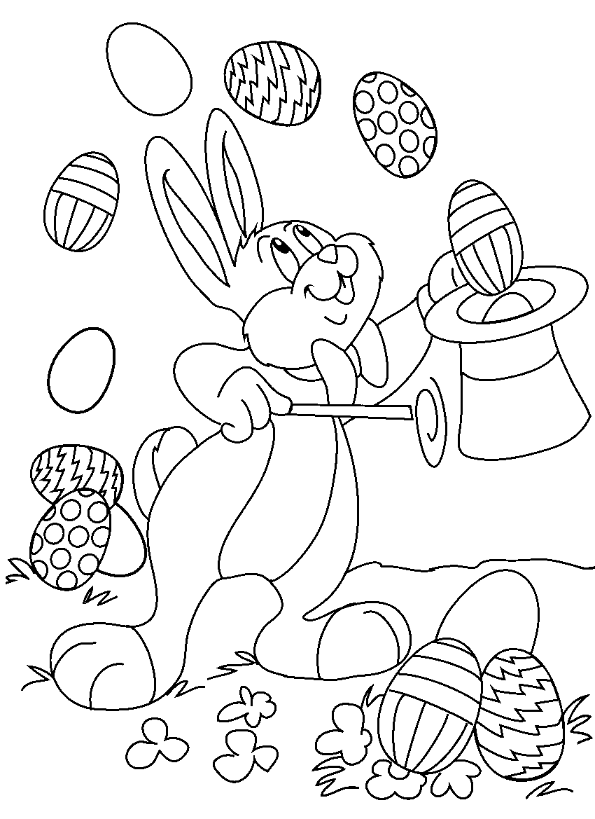 Coloriage Poussin dans un nid fleuri de Pâques - Pâques à imprimer