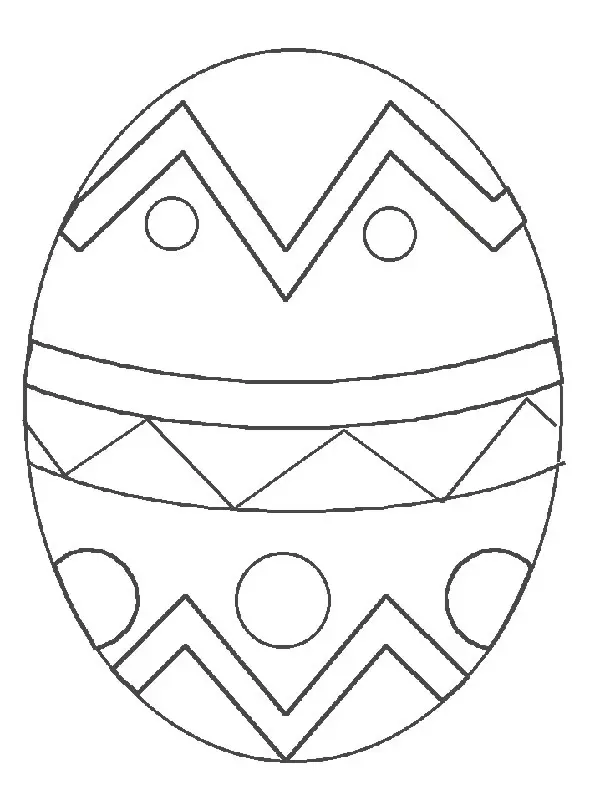 Coloriage Lapin de Pâques avec œuf coloré - Pâques à imprimer