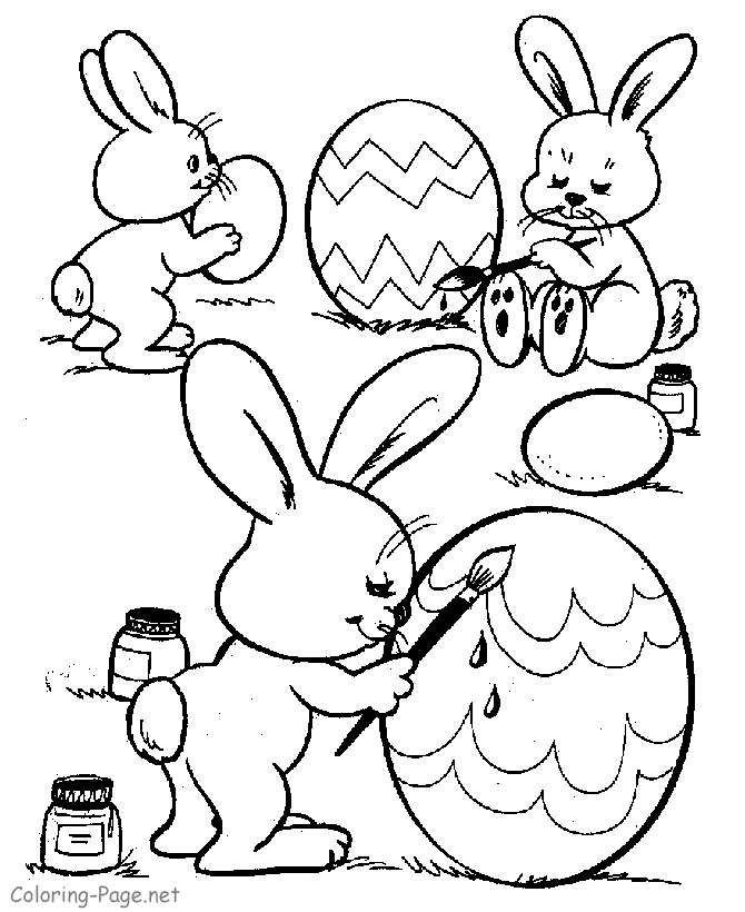 Coloriage Poussin de Pâques avec œuf fleuri - Pâques à imprimer
