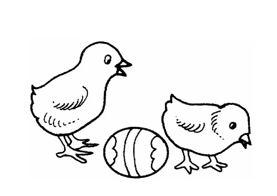 Coloriage Lapin de Pâques avec œufs décorés - Pâques à imprimer