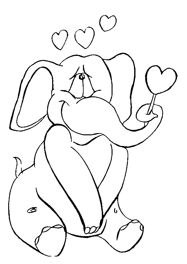 Coloriage Couple amoureux à la Saint-Valentin - Saint-Valentin à imprimer