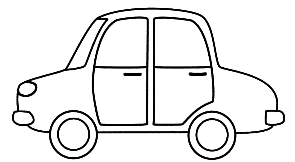 Disegno di Roadster stilizzato con alettone aerodinamico da stampare