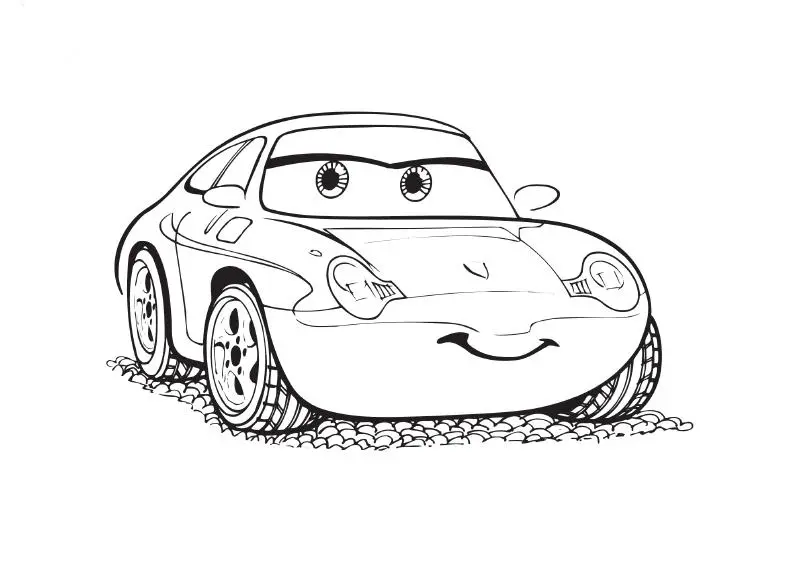 Disegno di Automobile sportiva dalle linee eleganti da stampare
