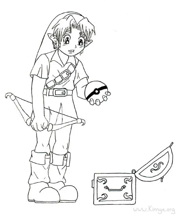 Coloriage Dessin Zelda 16 - Zelda à imprimer