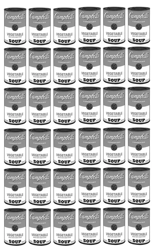 Coloriage Difficile Warhol Soupe Campbell - Art à imprimer