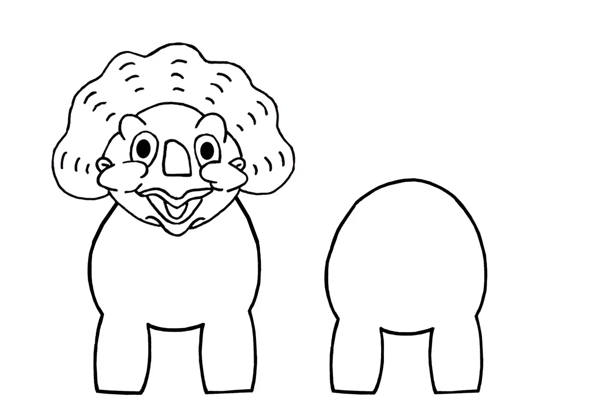 Majestic Three-Horned Triceratops coloring page to print