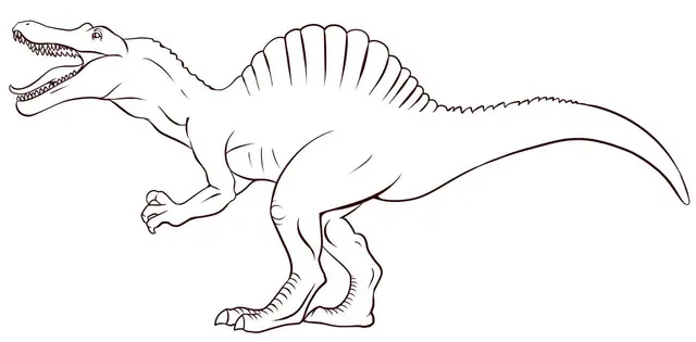 Coloriage Dinosaure Jurassic World Enfant - Jurassic World Park à imprimer