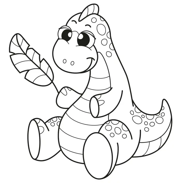 Coloriage Dinosaure Pour Enfants - Dinosaure à imprimer