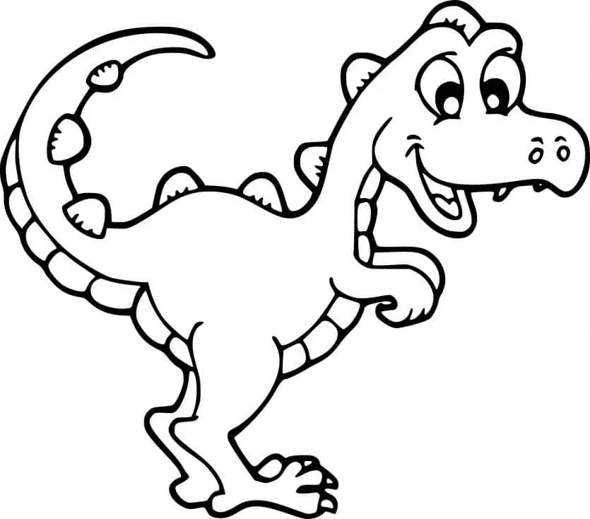 T-Rex Dinosaur coloring page to print