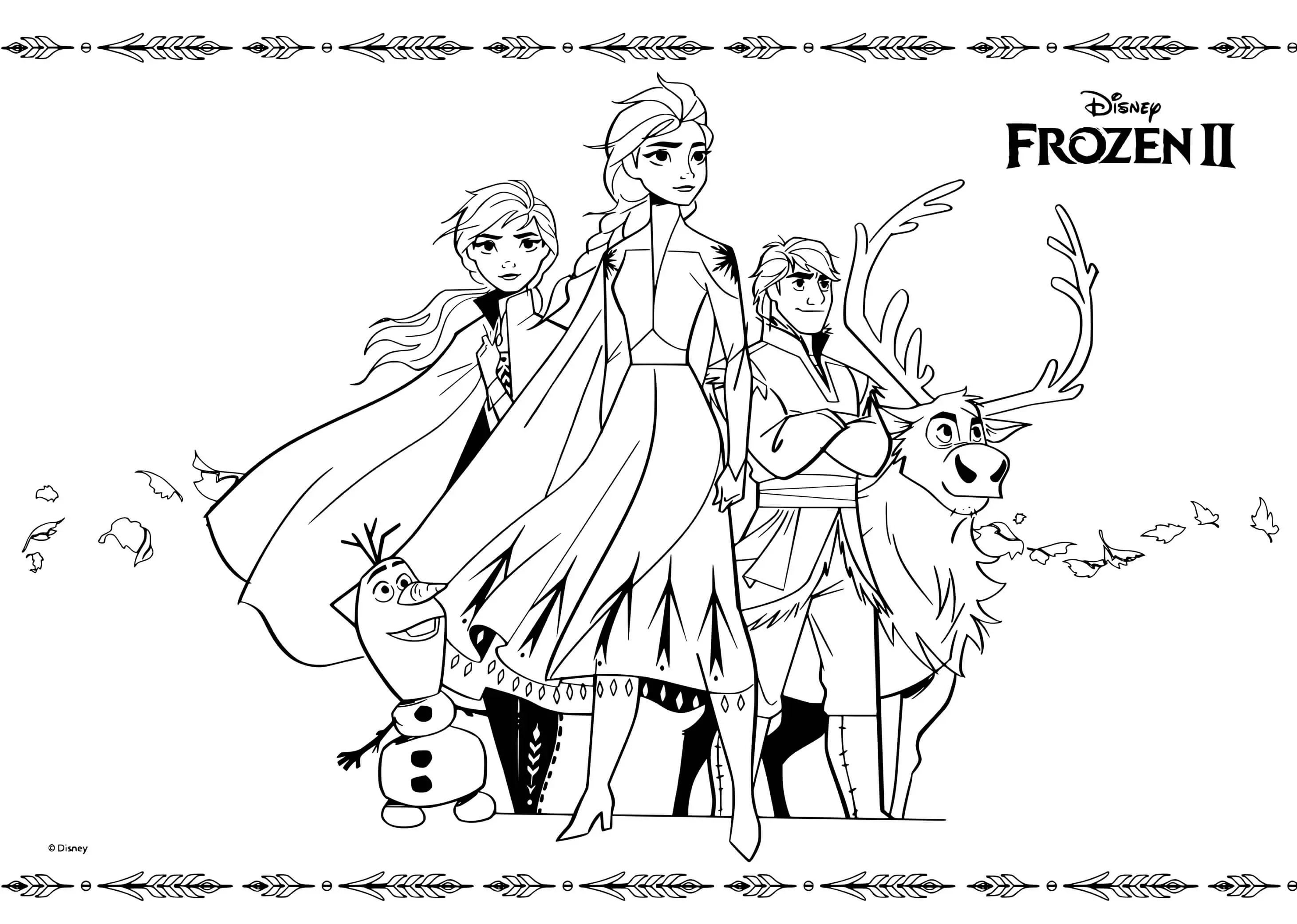 Coloriage Disney Reine Des Neiges 2 Kids Movie - La Reine des neiges 2 à imprimer
