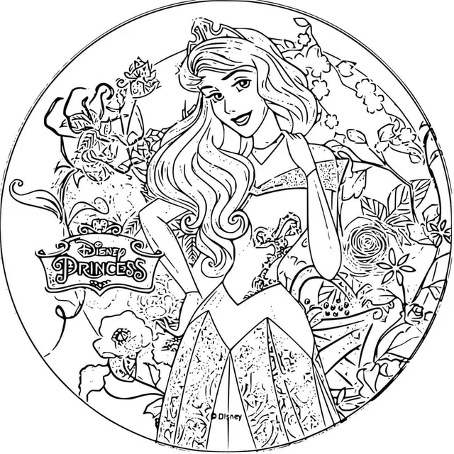 Coloriage Disney Princesse Aurore - Aurore à imprimer