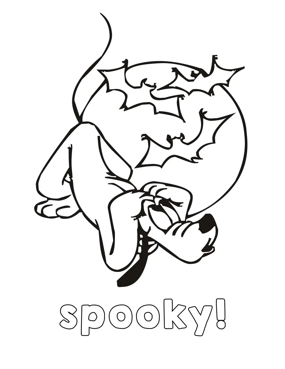 Disney Spooky Halloween coloring page to print