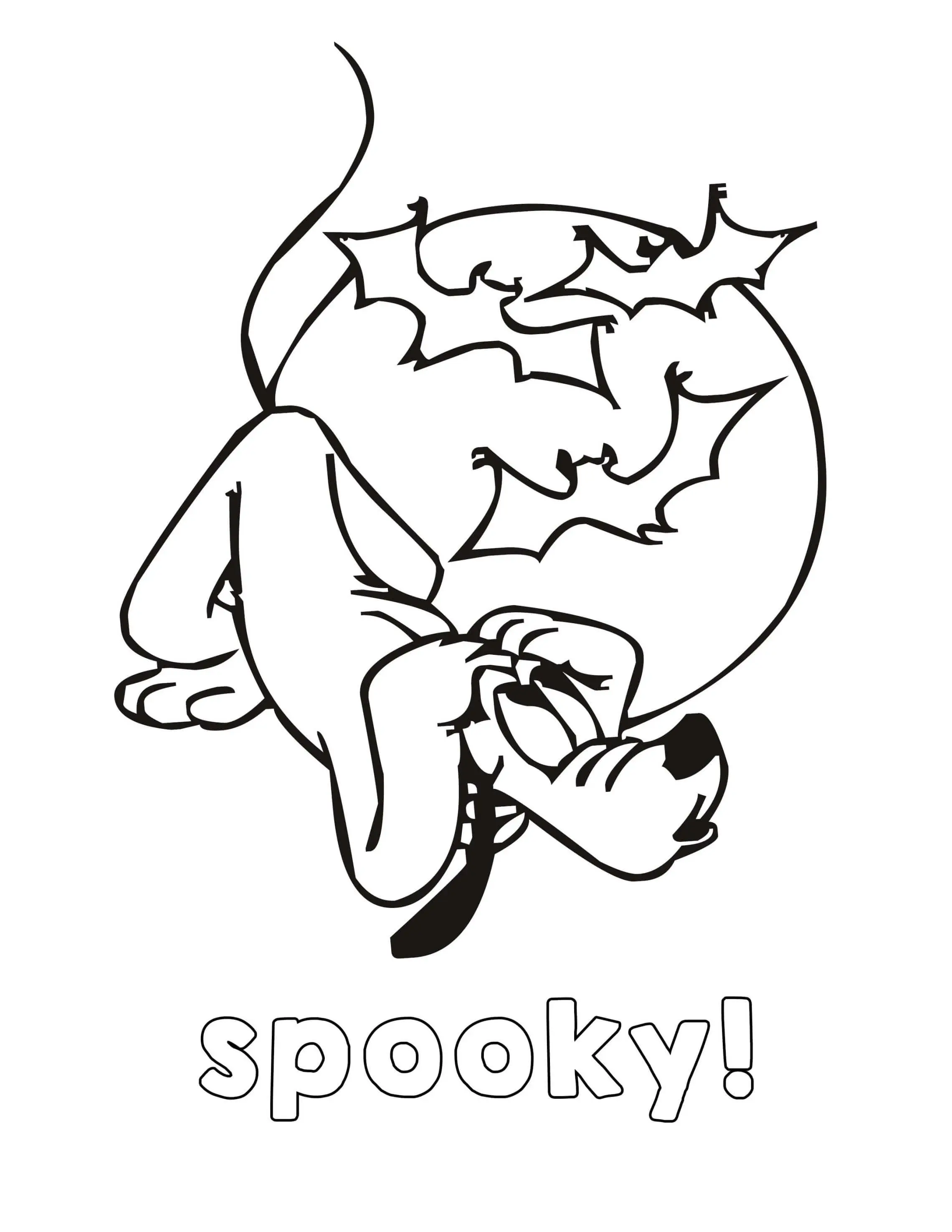 Coloriage Disney Spooky Halloween - Halloween à imprimer