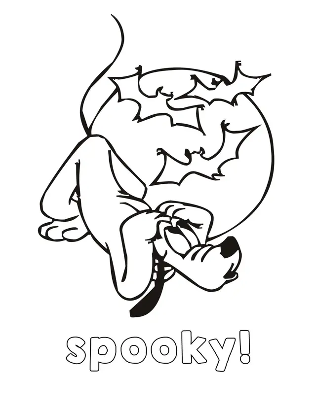 Coloriage Disney Spooky Halloween - Halloween à imprimer