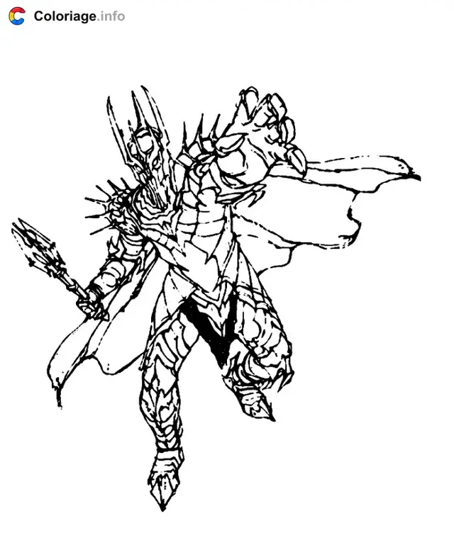 Desenho de Diversos Personagens do Senhor dos Anéis para colorir