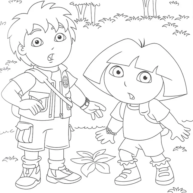 Coloriage Dora Et Diego - Dora à imprimer