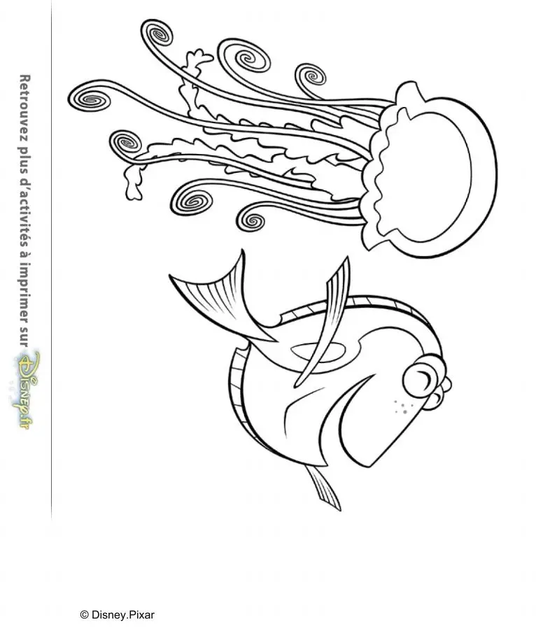 Coloriage Dory Est Vraiment Drôle - Le Monde de Dory à imprimer