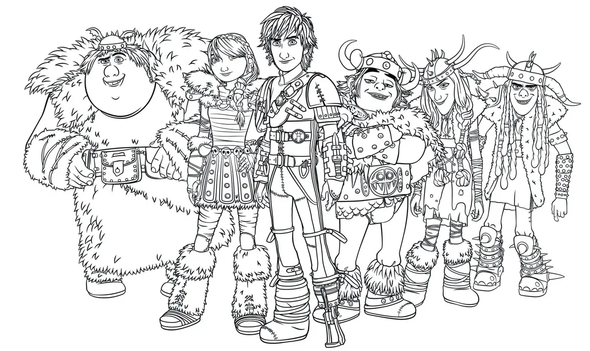 Coloriage Dragon Riders How To Train Your Dragon - Dragon à imprimer