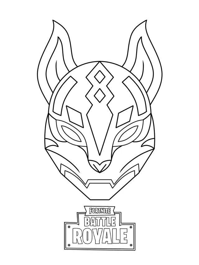 Coloriage Drift Ultimate Mask Fortnite - Fortnite à imprimer