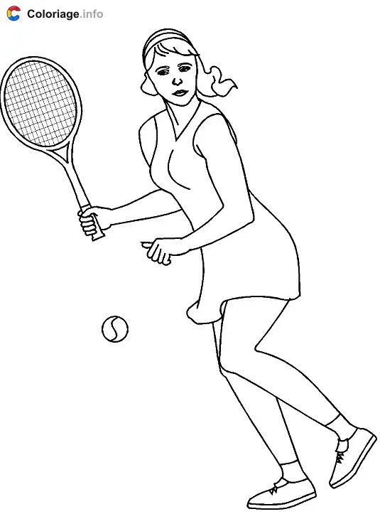 She's Running Toward the Ball coloring page to print