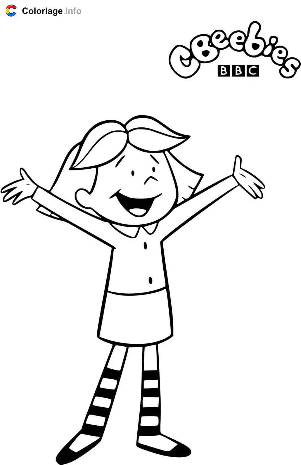 Emily Howard, 8-Year-Old Blonde Girl coloring page to print