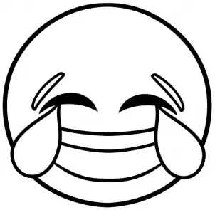 Coloriage Emoji joyeux et expressif à colorier - Emoji à imprimer